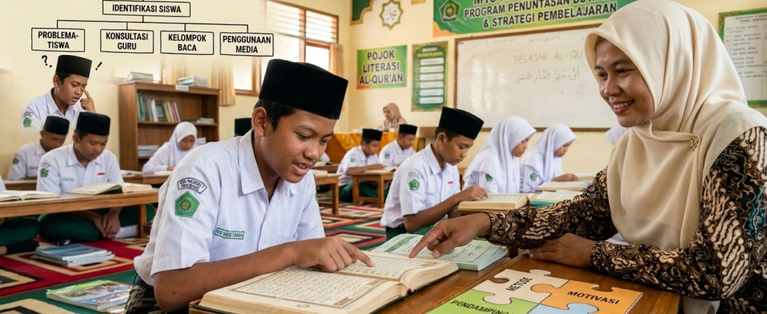 PROBLEMATIKA DAN STRATEGI PENUNTASAN BUTA AKSARA AL-QUR’AN PADA SISWA MADRASAH DI MTS NEGERI 7 NGANJUK